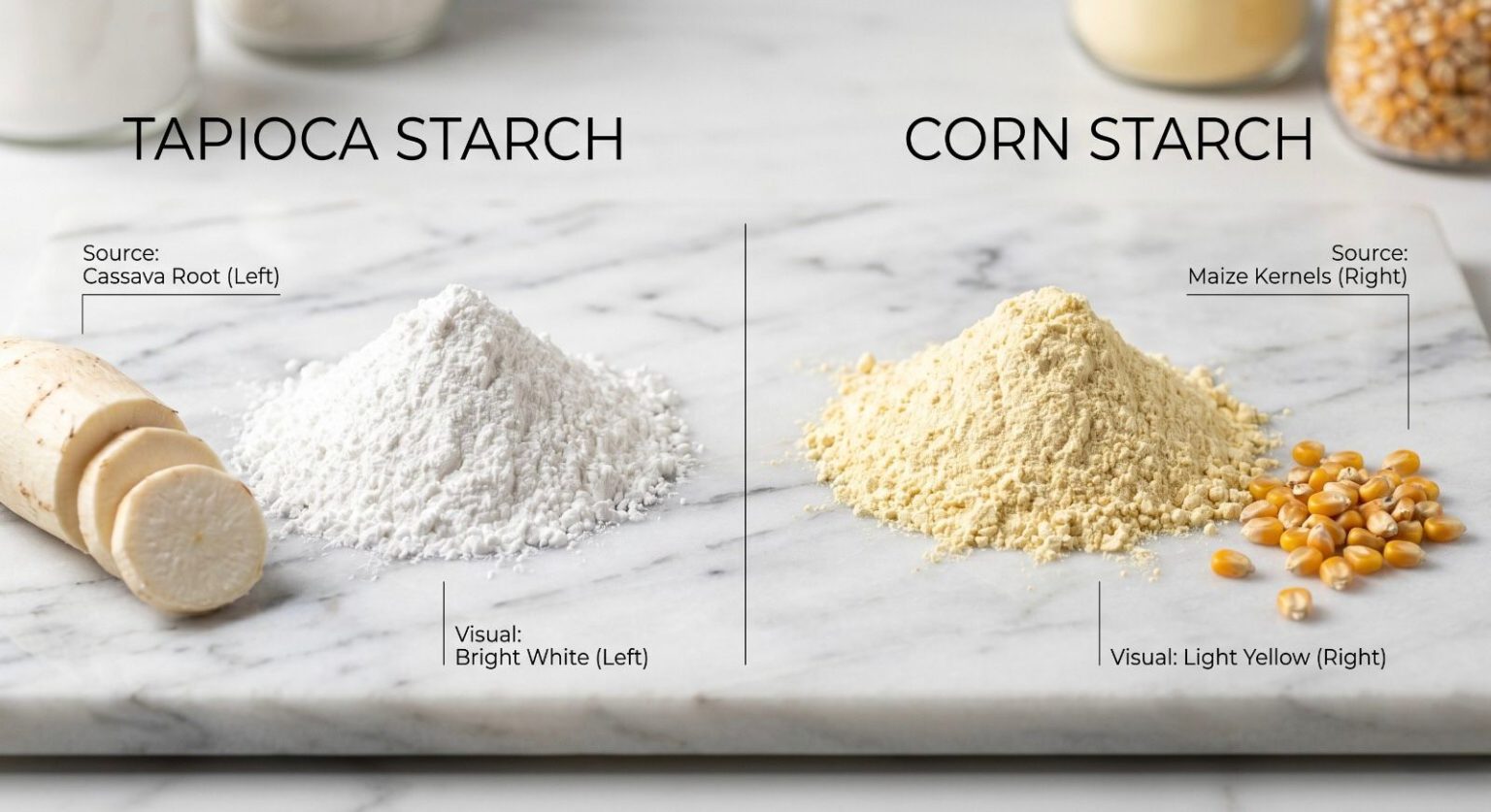 Tapioca Starch vs. Corn Starch: 2026 Factory Buying Guide